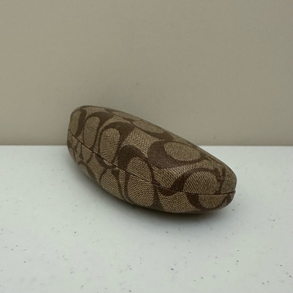 Coach Monogram Brown Clamshell Eyeglasses or Sunglasses Hard Case - Picture 2 of 13